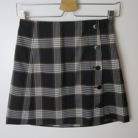 Aritzia Sunday Best Yuri Plaid Mini Skirt Size 2 - Picture 2 of 7